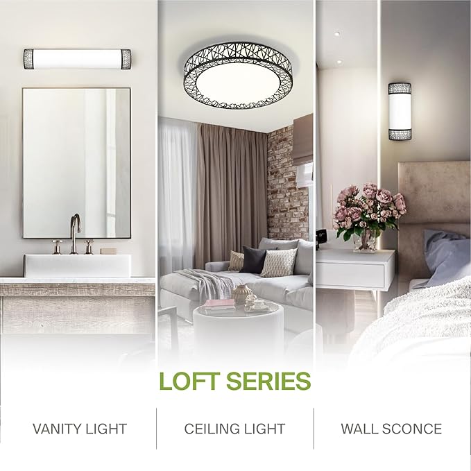 ASD 18 Inch LED Flush Mount Ceiling Light Fixture