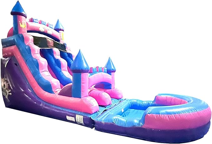 Inflatable Water Slides for Kids - Backyard Inflatable Water Slides with Splash Pool - Pink Unicorn Slide Complete with Blower, and Stakes - 25.5' x 9' - 15' Tall Slide