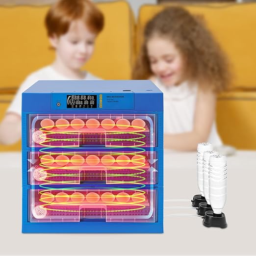 Egg Incubator,192 Eggs Incubator for Hatching Eggs,Automatic Egg Turning and Humidity Monitoring, Temp Auto-Control,for Chicken Duck Goose Quail Eggs