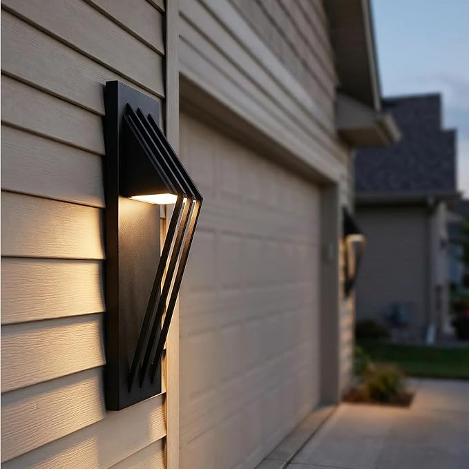 Hyunbae Outdoor Wall Sconce, 17.7inch Modern Exterior Lighting Fixture