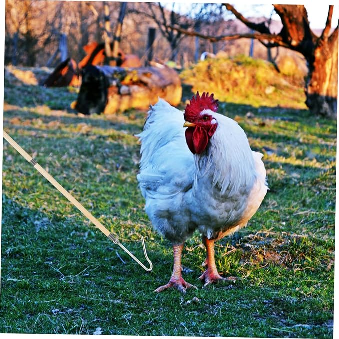 Garneck Animal Catch Net Chicken Legs Butchering Equipment Chicken Catcher Hook Poultry Handling Tool