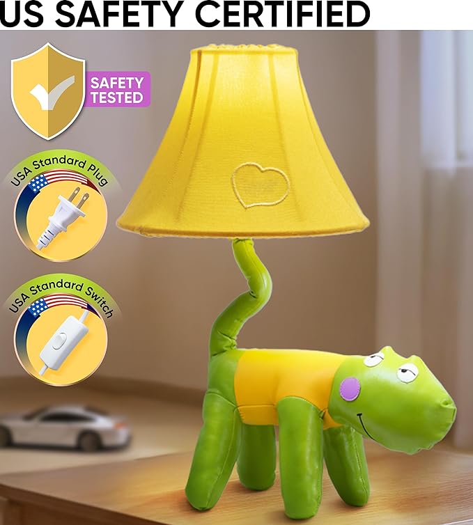 Crocodile Dinosaur Kids Lamp for Boys Bedroom