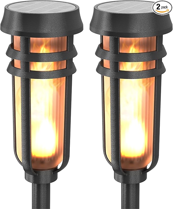 Metal Solar Torch Lights