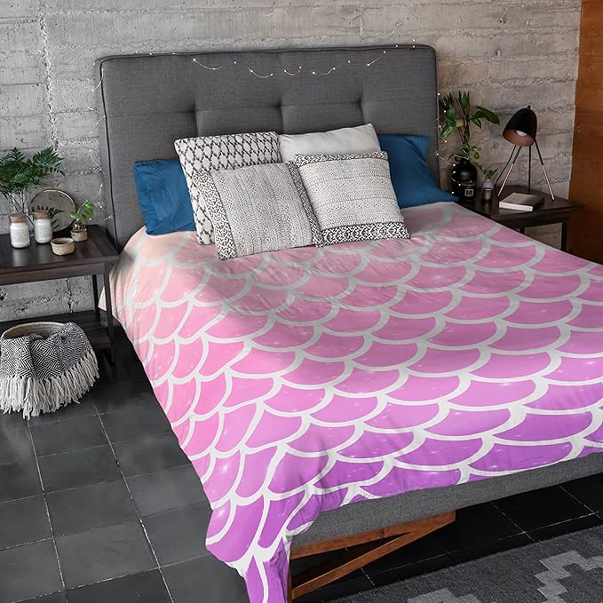 Thuswarm Vivid Shiny Scale Flannel Blanket for Autumn Winter Gifts Warm Cozy Soft Funny Print Throw for Bed Couch Sofa 40”×30” XSmall for Pets