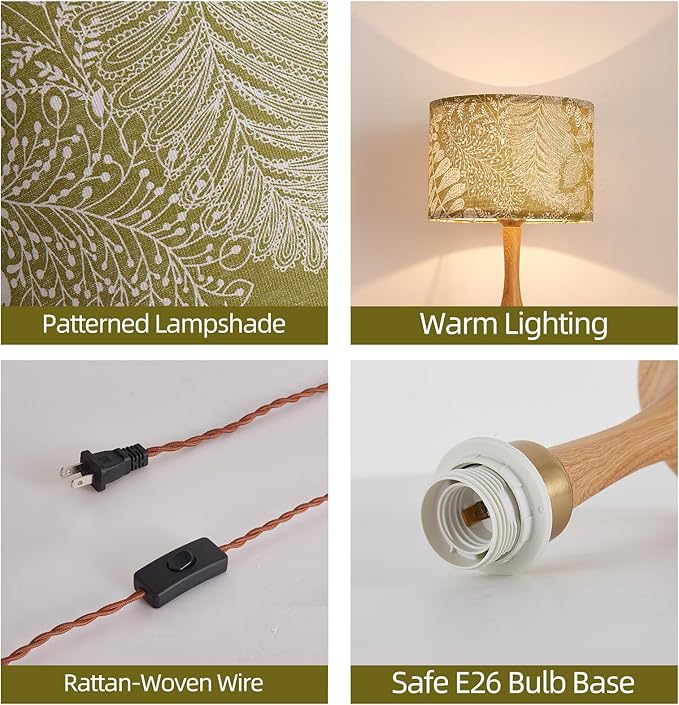 Boho Vintage Cute Table Lamp for Living Room