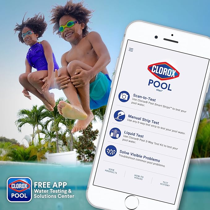 Clorox® Pool&Spa™ Shock Clear, for Crystal Clear Swimming Pool Water, Swim-ready in 15 minutes, Suitable for vinyl pools (12-Pack)