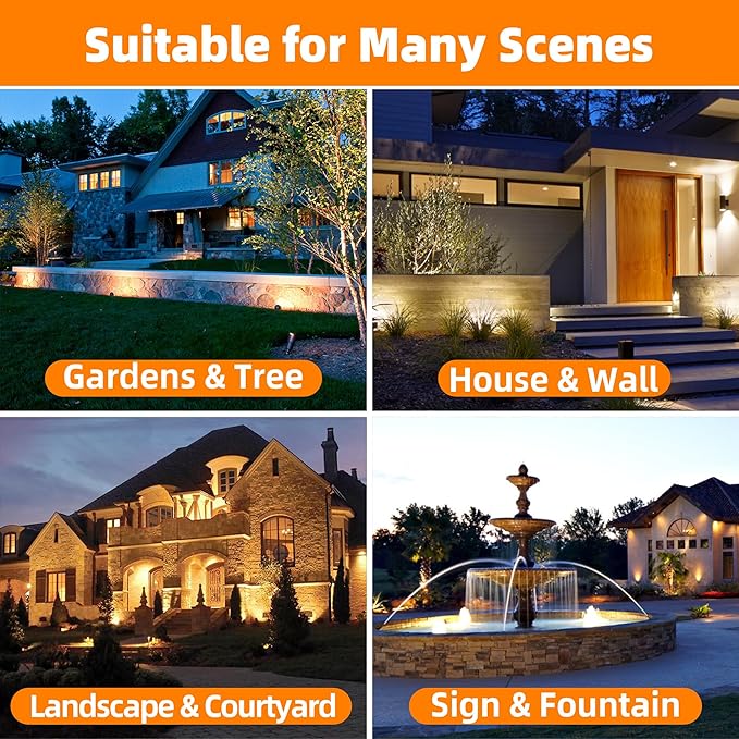 MALORY Landscape Spotlight, Brass Spot Light Outdoor