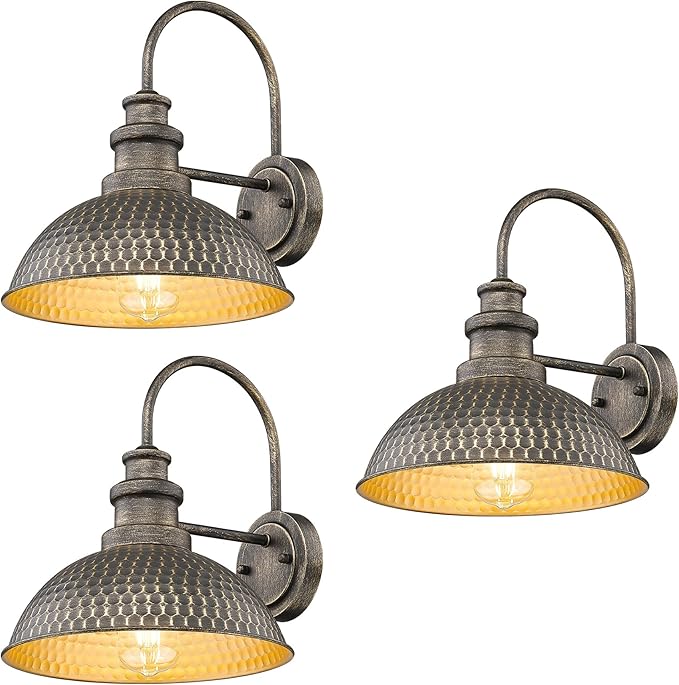 Casia Farmhouse Barn Lights, Rustic Outside Wall Sconce, Exterior Outdoor