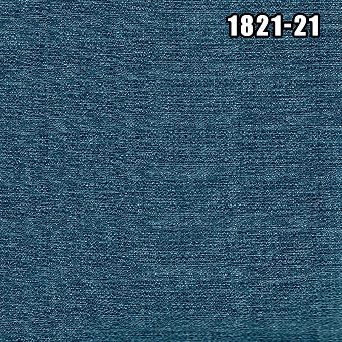 East West Furniture X777VE721-9 9 Piece Dining Set Includes a Rectangle Dining Room Table with X-Legs and 8 Blue Color Linen Fabric Upholstered Chairs, 40x72 Inch, Multi-Color