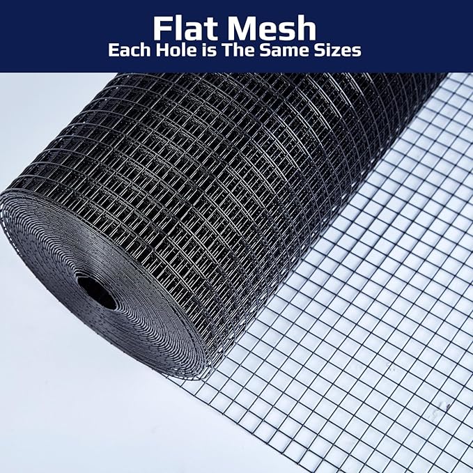 Hardware Cloth 1/2 inch Mesh 48 inches x 100 feet 19-Gauge, Chicken Wire Fencing, Welded Wire Fencing, Wire Mesh Roll, Cage Wire, Garden Fencing, Vegetable Garden, Wire Cloth