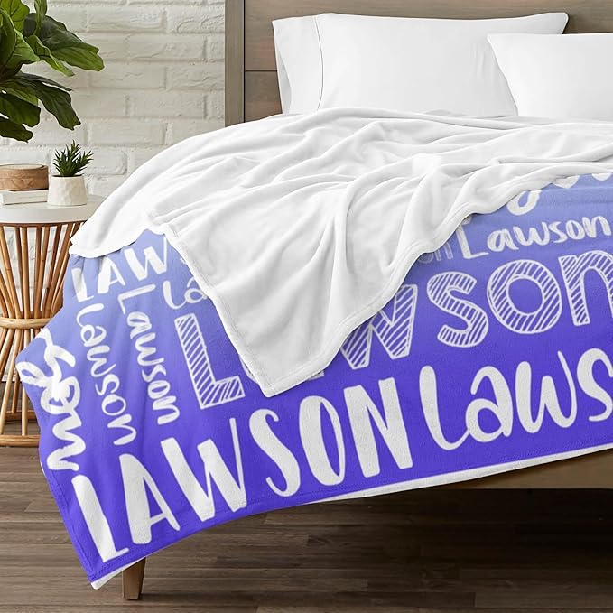 Dr.TOUGH Personalized Blankets with Name Customized Baby Blankets for Girls Boys Adults Monogrammed Blankets and Throws Christmas Birthday Mothers Valentines Day Gift (Z-Colorful 04, 30''×40'')