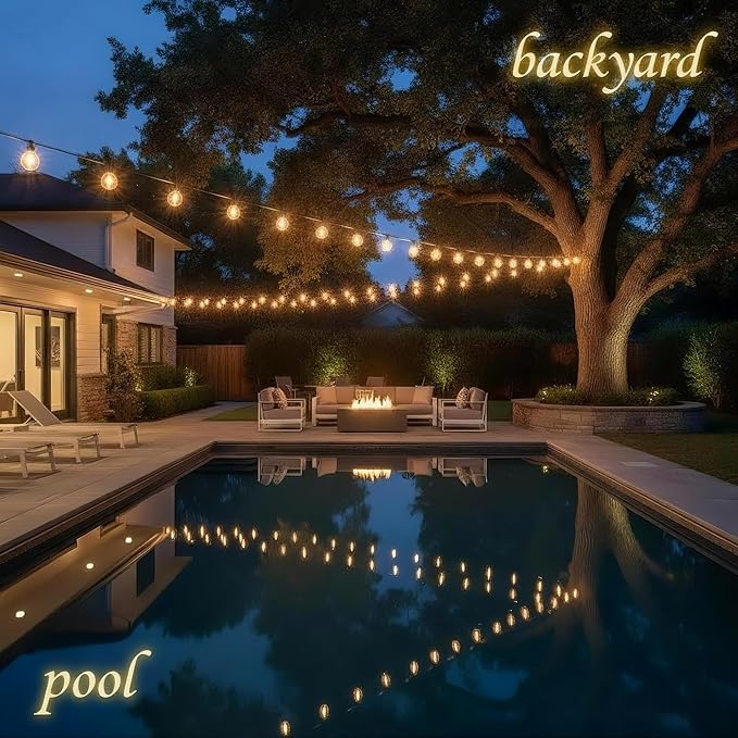RTTY 100FT All-Purpose Outdoor String Lights