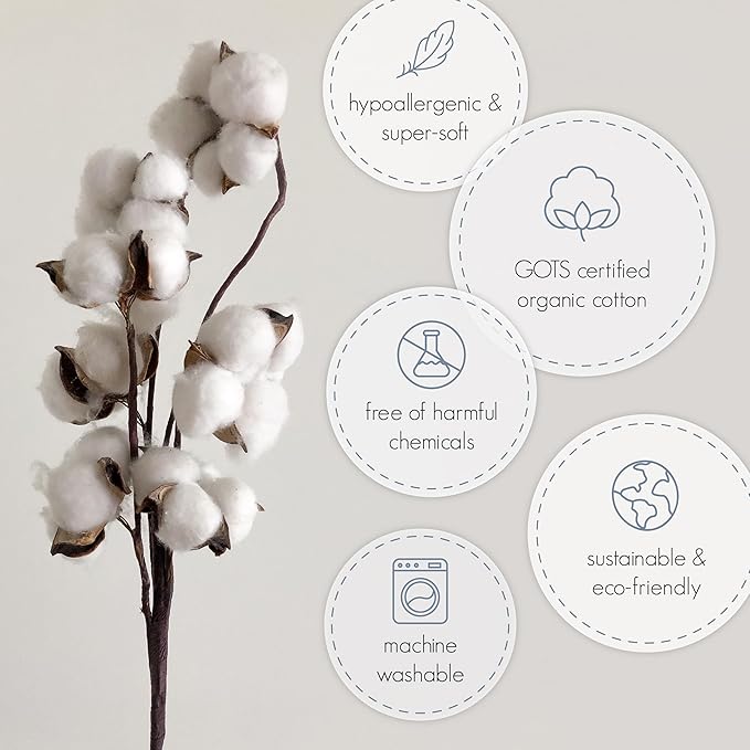 Ecolino Organic Cotton Baby Sleep Sack - 2-Way Zipper Baby Wearable Blanket - Newborn Sleeping Bag Sack - 0-6 Months - Milky Way