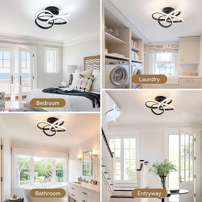 Modern Ceiling Light, 36W LED Dimmable Ceiling Light