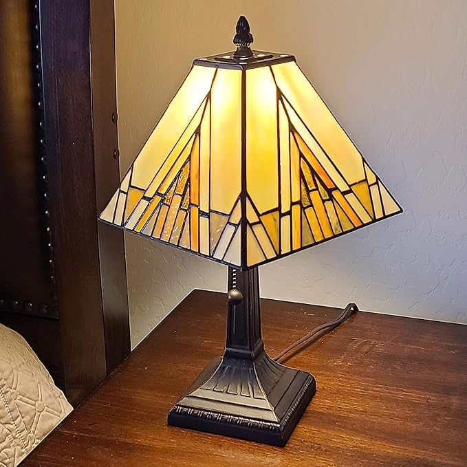 Amora Lighting Tiffany Style Mission Table Lamp