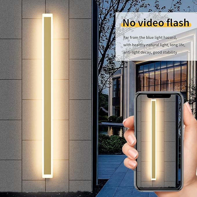 Aipsun Porch Wall Lights 59inch Long Strip Modern Outdoor Wall Light Fixture