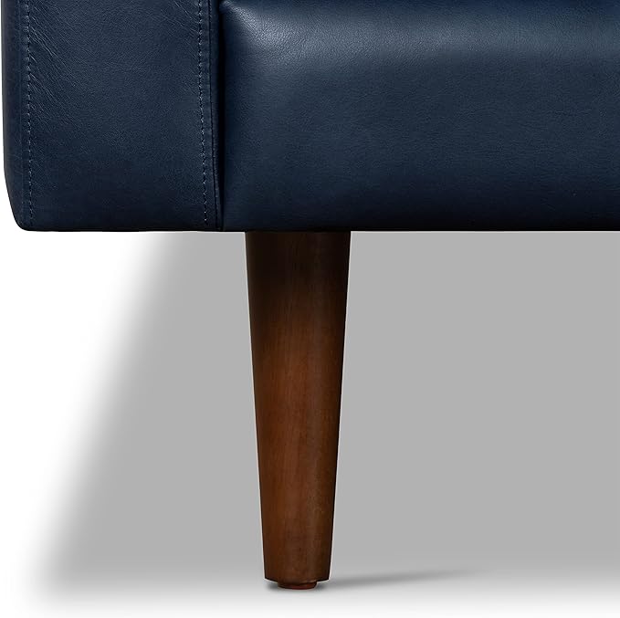 POLY & BARK Napa Furniture, Right Facing Sectional Sofa, Midnight Blue