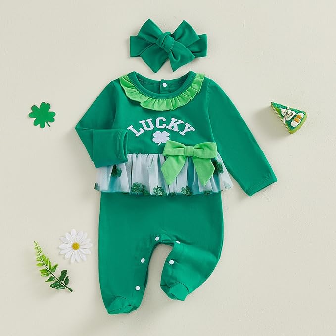 Twopumpkin My First Easter Outfit Baby Girl Newborn Bunny Onesie Ruffle Tulle Tutu Dress Romper Hooded Jumpsuit With Ear