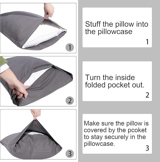 NTBAY Silk Satin Toddler Pillowcases, Small Pillow Case Pillow Cover 14x20 Inches with Envelope Closure, Soft and Silky Cooling Travel Pillow Covers for Nursery, Kids, Boys and Girls, Purple, 2 Pack