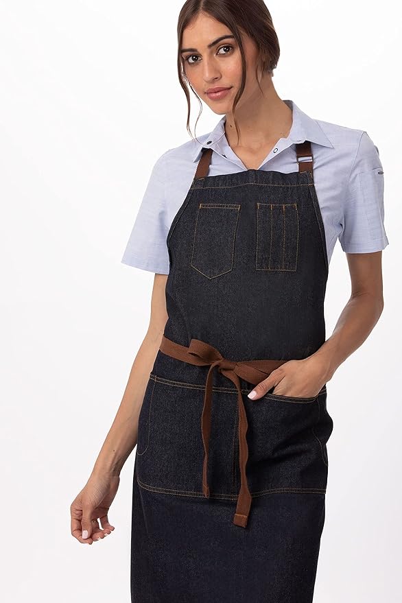 Chef Works Unisex Memphis Bib Apron
