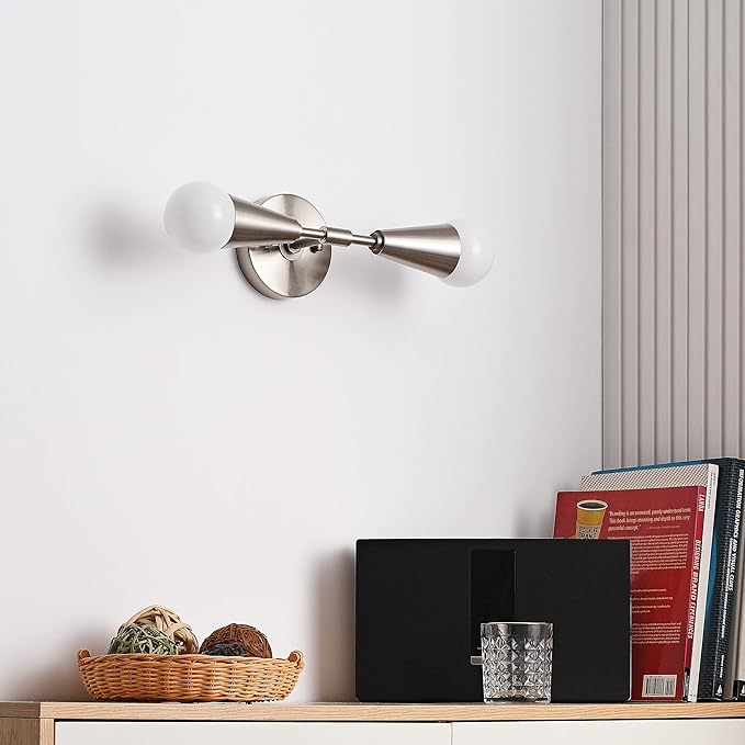 BRIGHTTIA Vicky 2 Light Cone Socket Wall Sconce