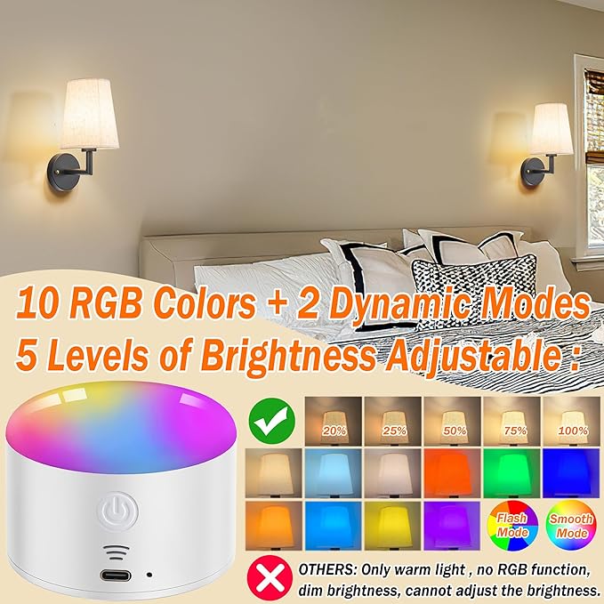 Wall Sconce Battery Operated Wall Light Fixure