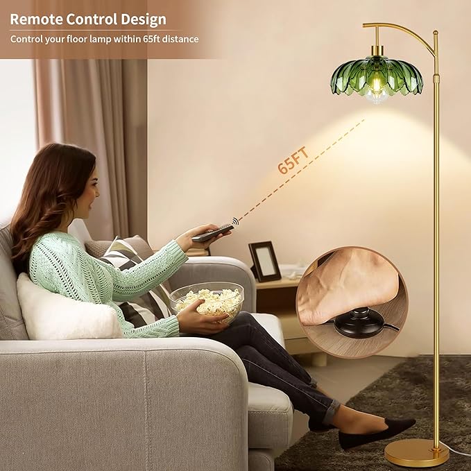 Gold Floor Lamp for Living Room Bedroom