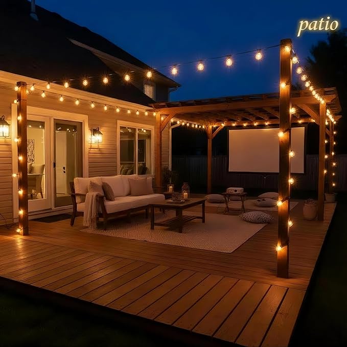 RTTY 100FT All-Purpose Outdoor String Lights