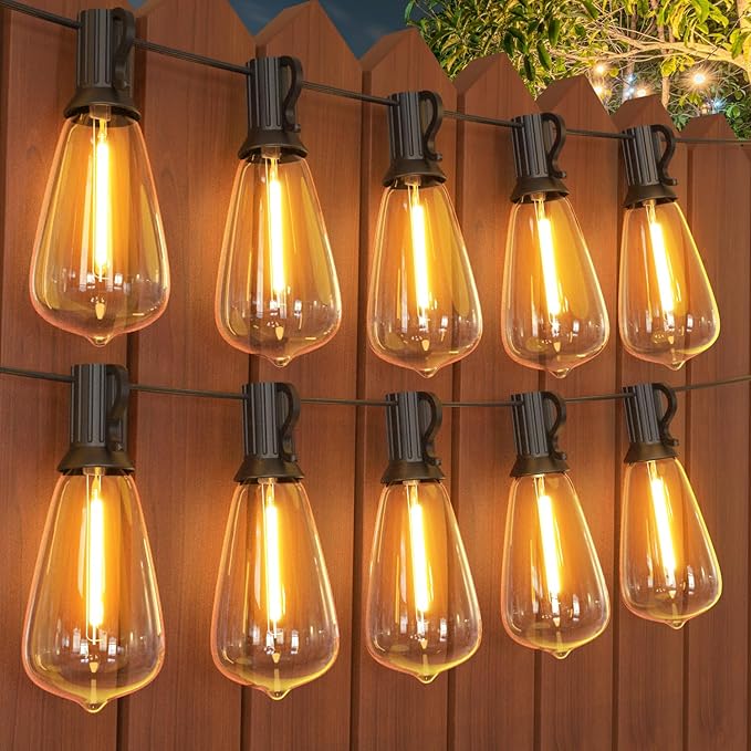 GPATIO 200FT Outdoor String Lights, Waterproof Patio Lights