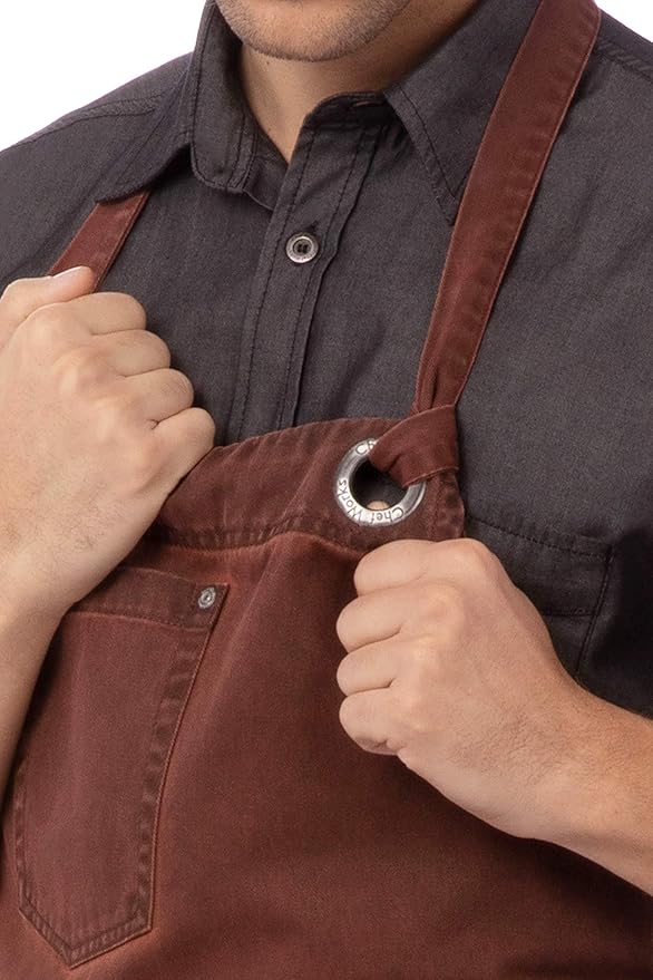 Chef Works Unisex Dorset Bib Apron