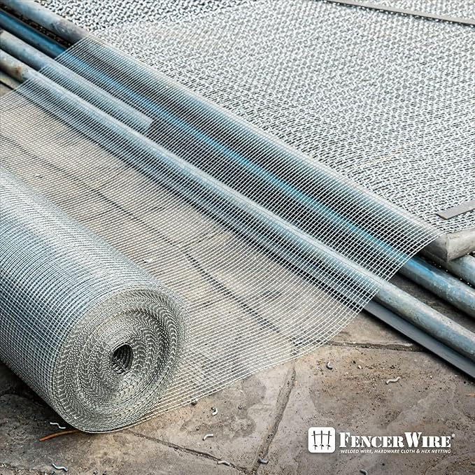 Fencer Wire 23 Gauge Galvanized Hardware Cloth with Mesh Size 1/4" x 1/4" (6 ft. x 50 ft.)