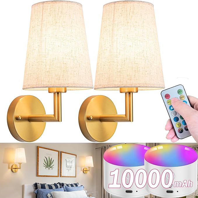 Wall Sconce Battery Operated Wall Light Fixure