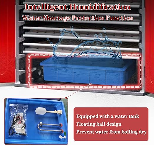 1000 Egg Cabinet Incubator, Automatic Digital Poultry Hatcher with Temperature & Humidity Control – Commercial Large Capacity Egg Turning System for Chicken, Duck, Quail Eggs