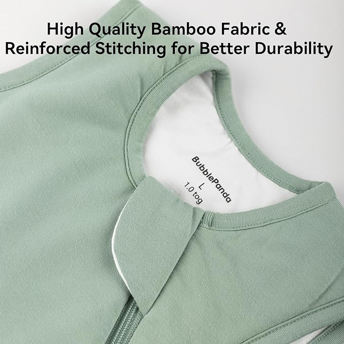 Rayon Made from Bamboo Sleep Sack 18-24 Months 1.0 Tog Ultra Soft Baby Wearable Blanket Toddler Sleeping Sack 2t for Babies Unisex Girl Boy 2-Way Zipper Baby Sleeping Bag Breathable Lightweight XL