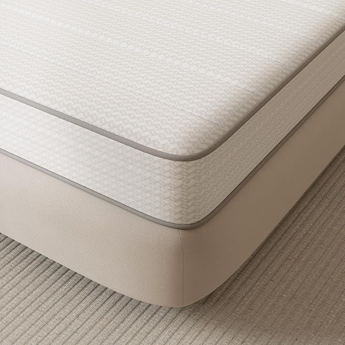 Novilla Queen Mattress, 6 Inch Queen Size Mattresses in a Box with Smarts™ Coil for Pressure Relief, Medium Plush Foam and Spring Hybrid Colchones with CertiPUR-US Certified for Kids