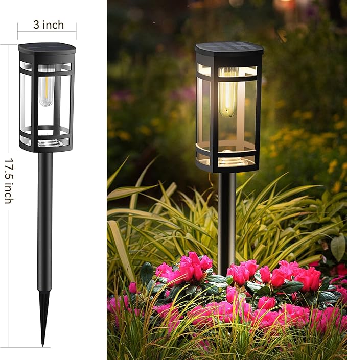 EXCMARK 8 Pack Solar Lights Outdoor Waterproof