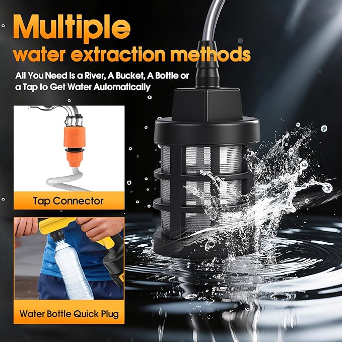 Cordless Pressure Washer Battery Powered, 130Bar/1885PSI Cordless Power Washer with 3.0Ah Battery&Charger&6-in-1 Nozzle, Handheld Pressure Washer Cleaner Portable Power Washer Kit for Car/Garden/Home