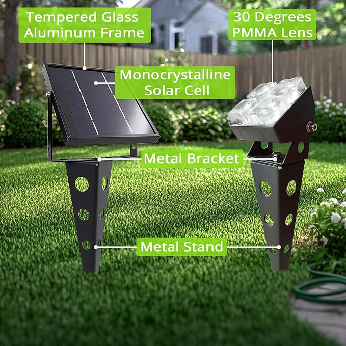 Solar Spot Lights Outdoor Waterproof IP65 Landscape Spotlights