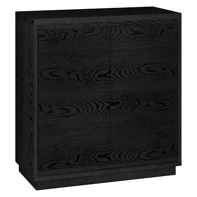 Henn&Hart Presque Accent Cabinet, 30" Wide, Black