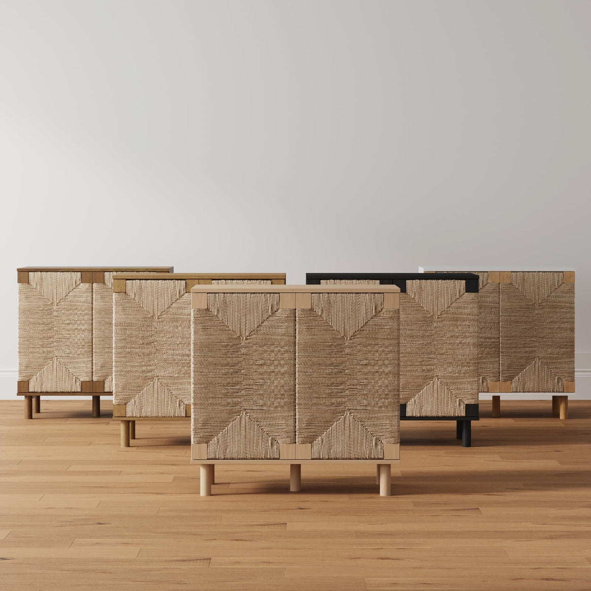 Beacon Accent Natural Sideboard Storage Cabinet TV Stand in Wire
