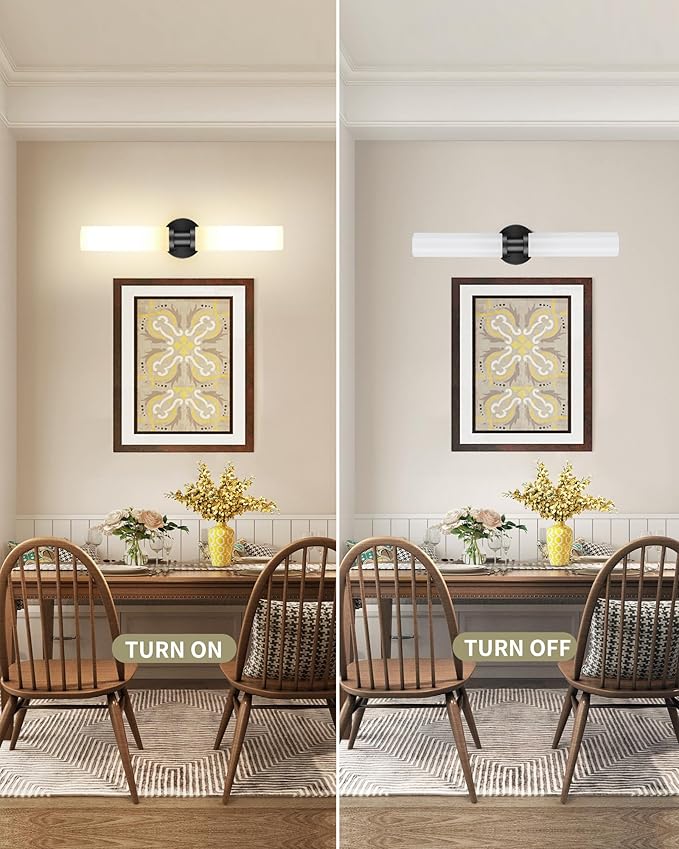 Rechargeable Battery Operated Wall Sconce, 8000mAh Cordless Wall Light