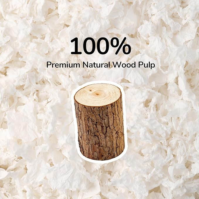 99% Dust-Free Soft Natural Paper Bedding with Odor Control, for Hamsters, Guinea Pigs, Rabbits, Chinchillas, Rats, Mice, Gerbils, Bunniess, Rodents, Small Animals - 80 Liters (Mixed Colors)