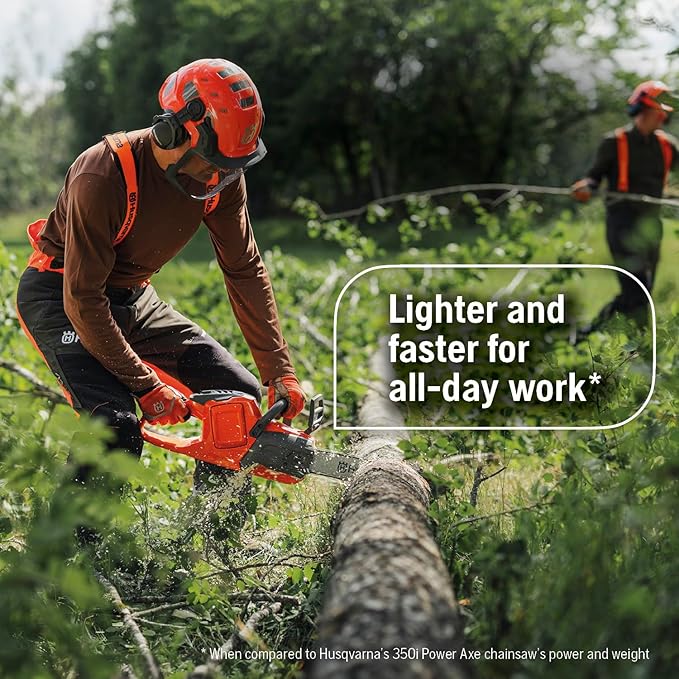 Husqvarna 435i Battery Chainsaw, 16-Inch Cordless Electric Chainsaw with 7.5 Ah Battery and Charger Included