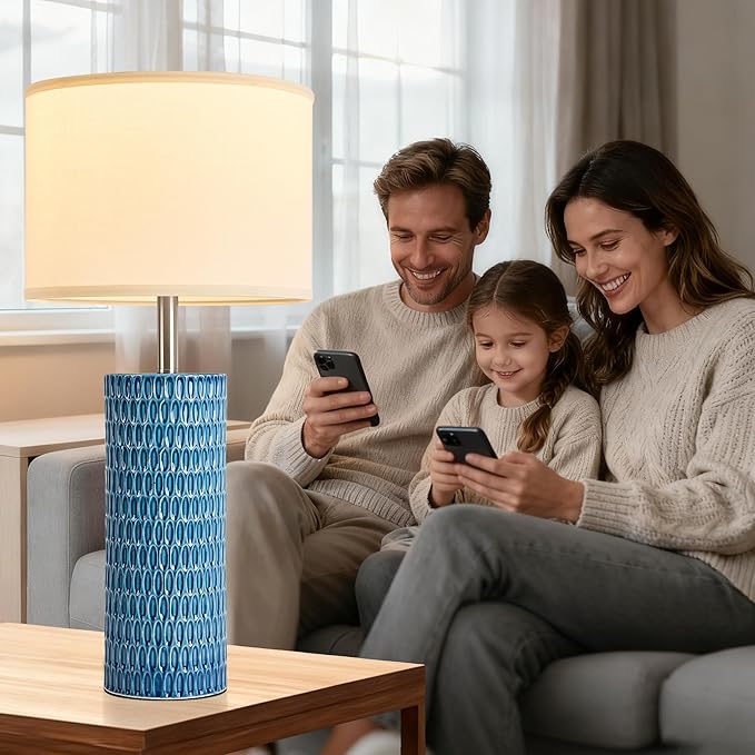 26.5" Ceramic Table Lamp, Table Lamp