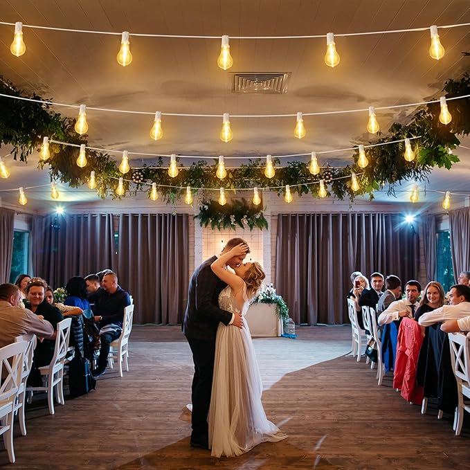 100FT Outdoor String Lights, LED Patio Lights