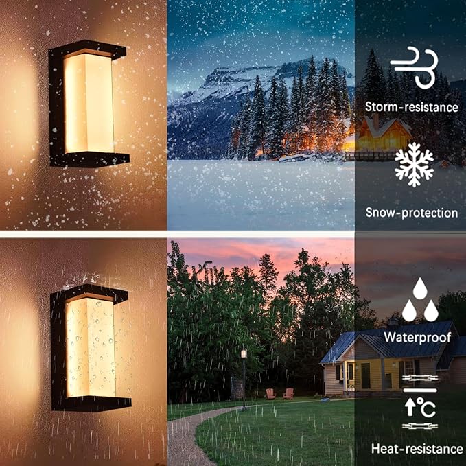 Outdoor Wall Sconce Lights Exterior Lighting fixtures LED, 1500LM 3000K 4000K