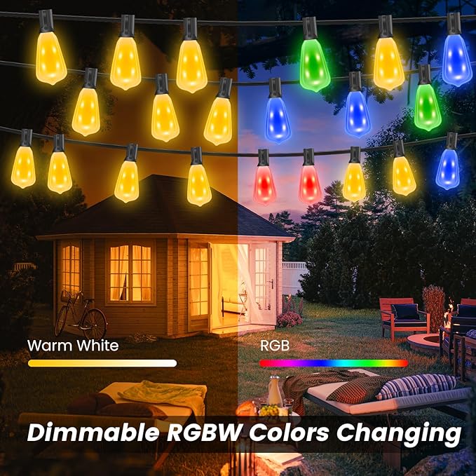 Auroraworld 60FT Outdoor String Lights