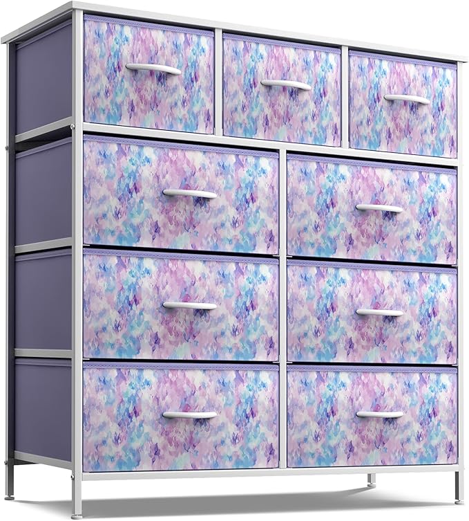 Sorbus Kids Dresser with 9 Drawers - Furniture Storage Chest Tower Unit for Bedroom, Hallway, Closet, Office Organization