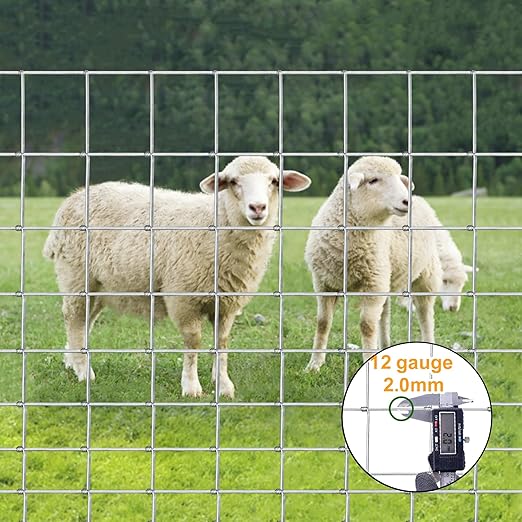 5ft x 164ft Field Fence – Heavy-Duty Galvanized Steel Livestock Fencing for Cattle, Goats, Sheep, Horses, Deer, and Hogs – Durable Farm & Ranch Animal Barrier