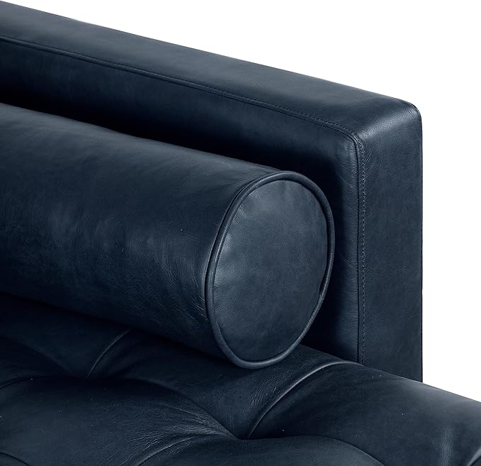 POLY & BARK Napa Furniture, Right Facing Sectional Sofa, Midnight Blue